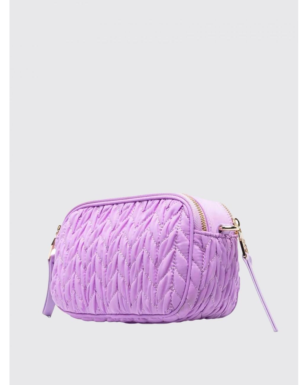 Versace Jeans Couture Purple Logo-Plaque Crossbody Bag