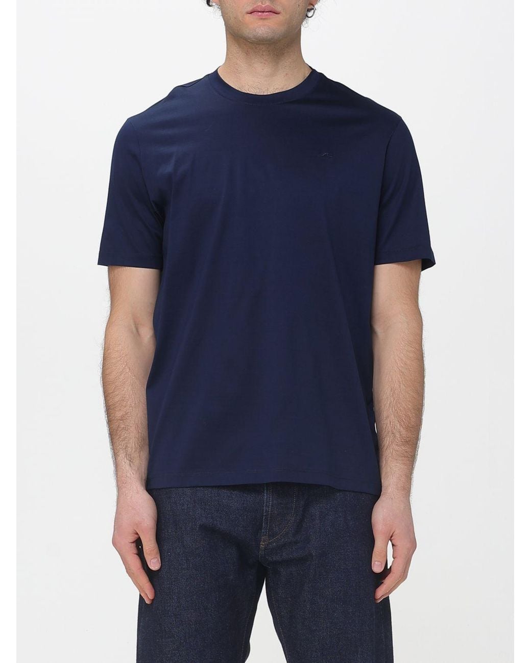 Paul & Shark Blue Paul &Amp Shark Cotton T-Shirt for men