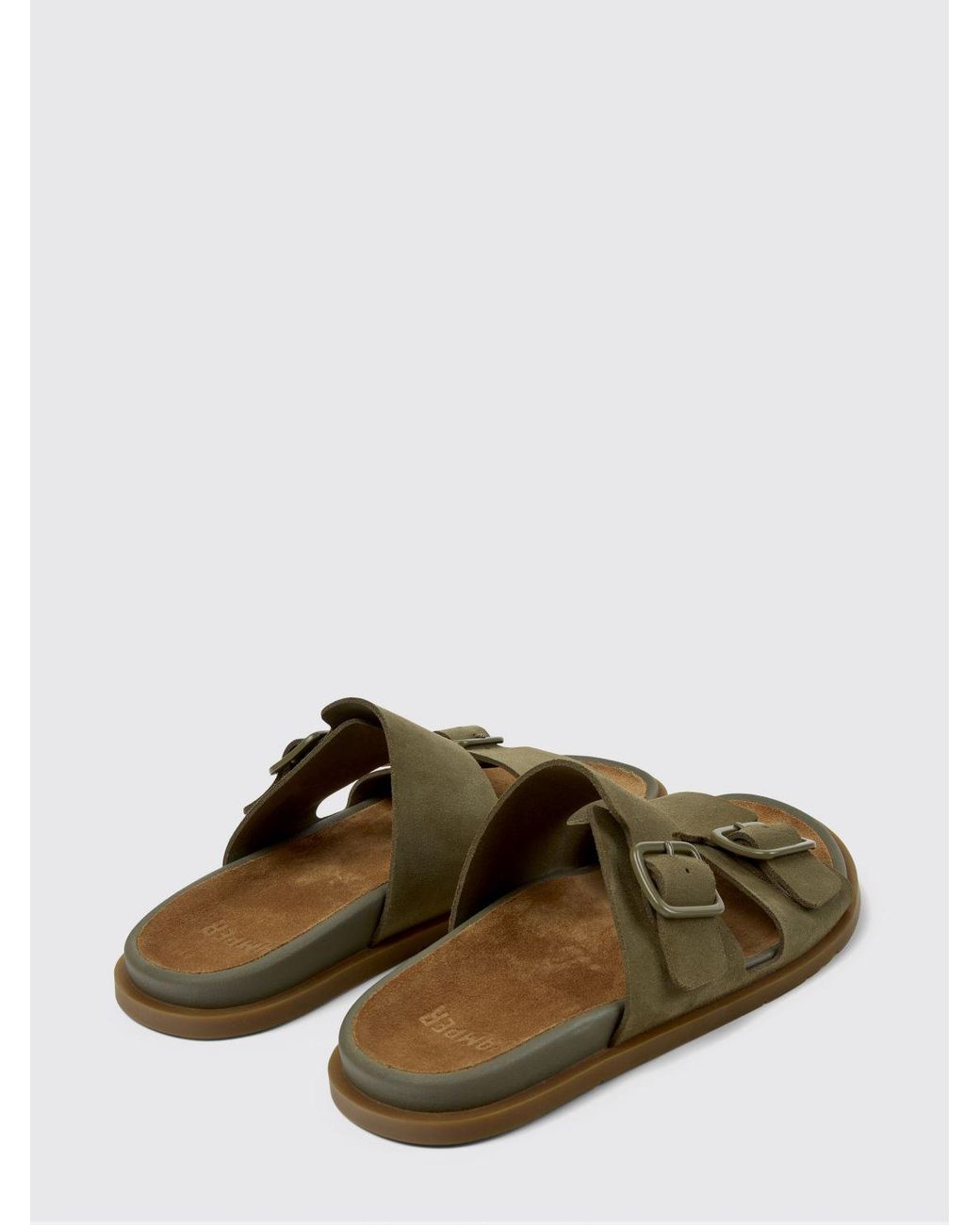 Camper Green Lluc Suede Sandals for men