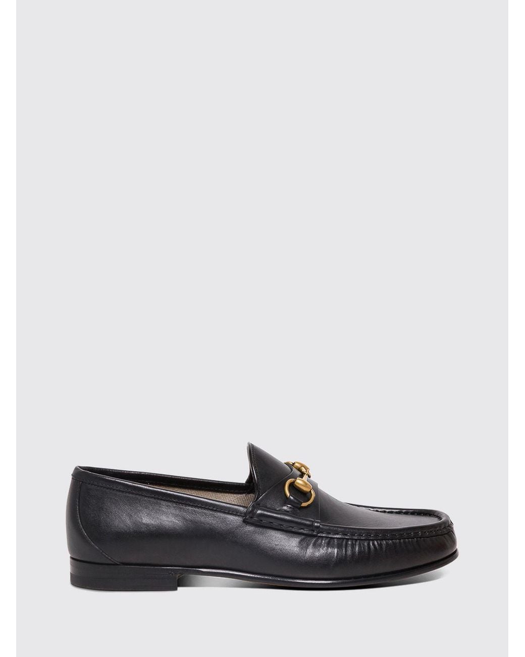 Gucci White Calfskin Penny Loafers With Horsebit Detail And A Round Toe for men