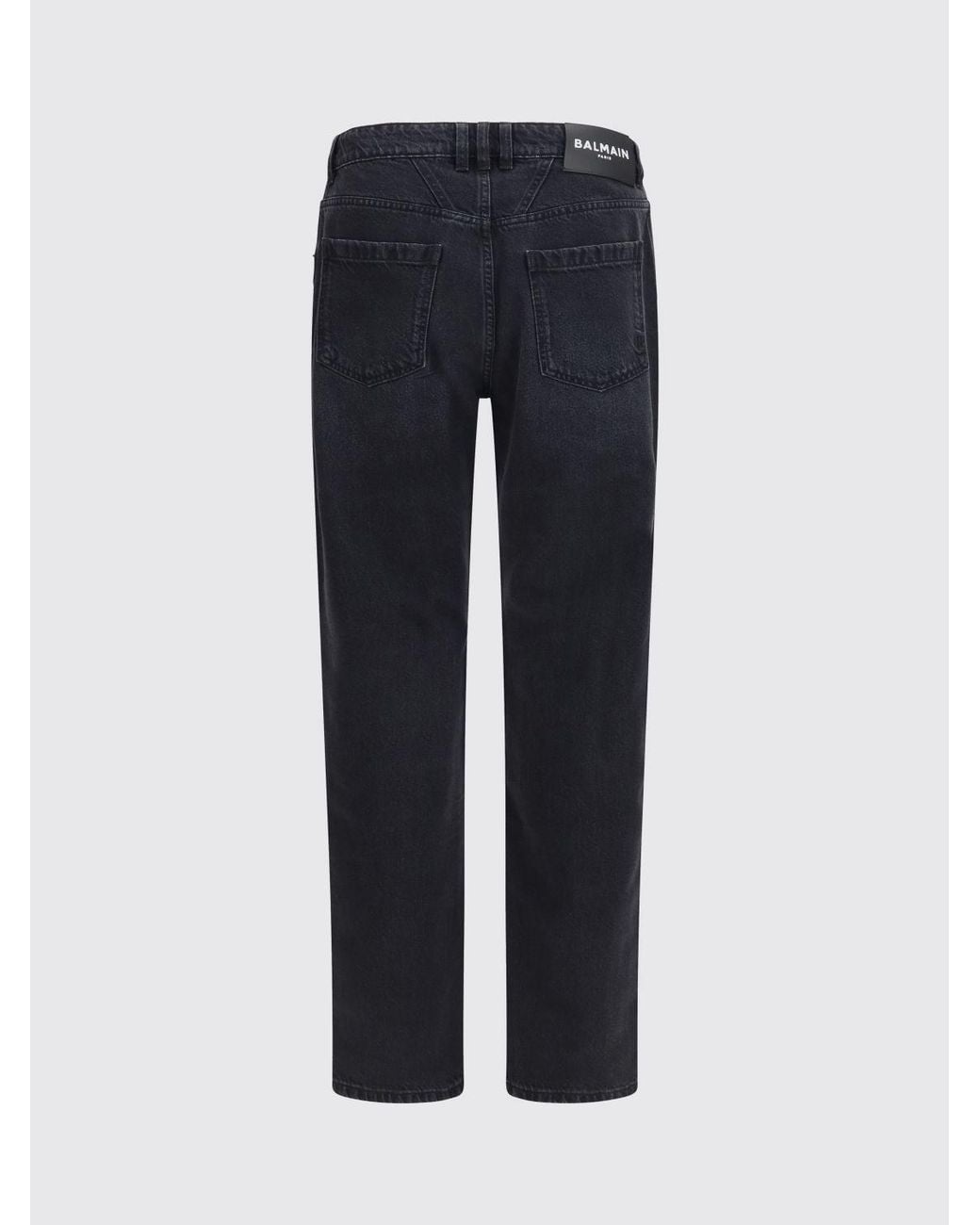 Balmain Blue Regular Fit Straight Jeans for men