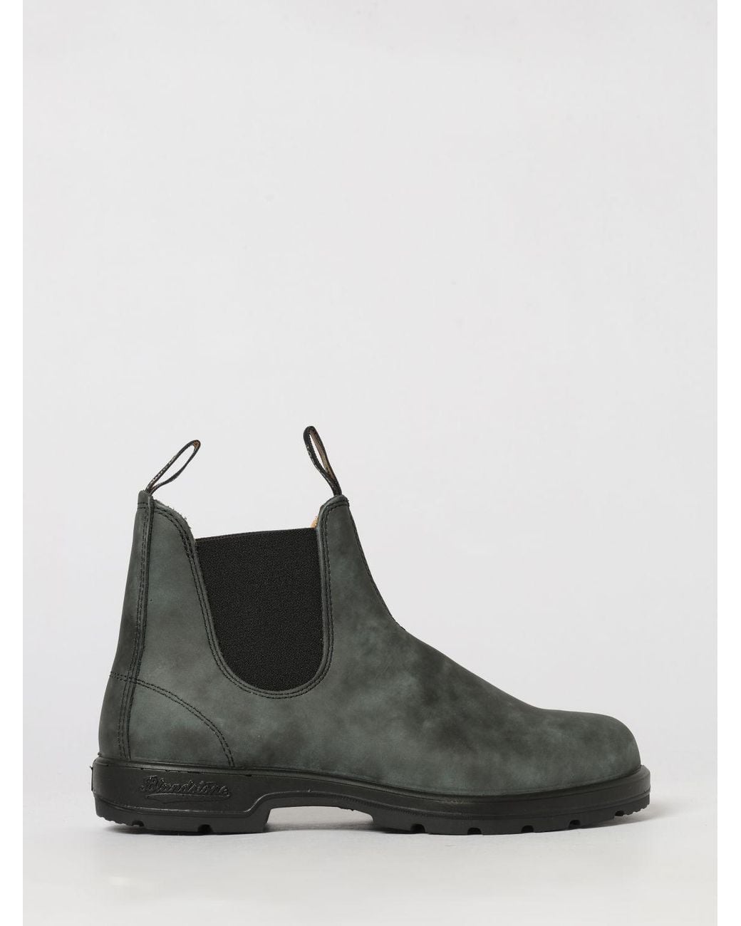 Blundstone Black 587 Aged Leather Chelsea Boots With Double Pull-Tabs for men