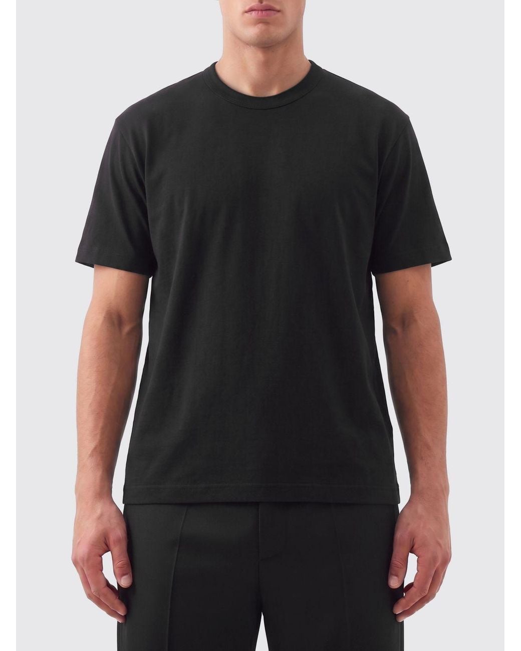 Comme des Garçons Black Cotton T-Shirt for men