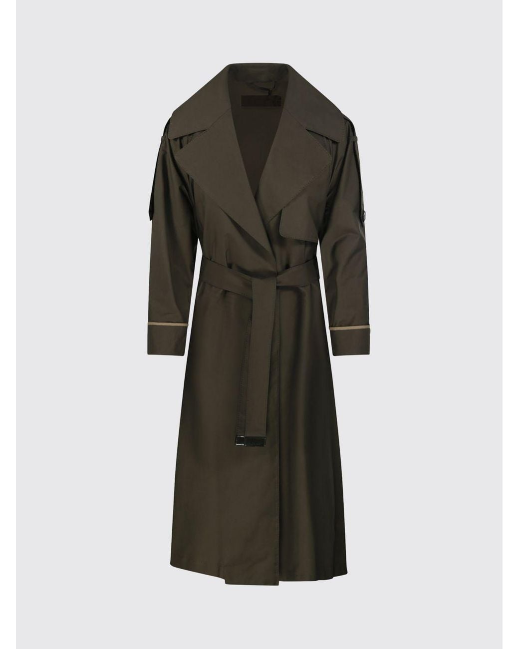Max Mara Black Cotton Trench Coat