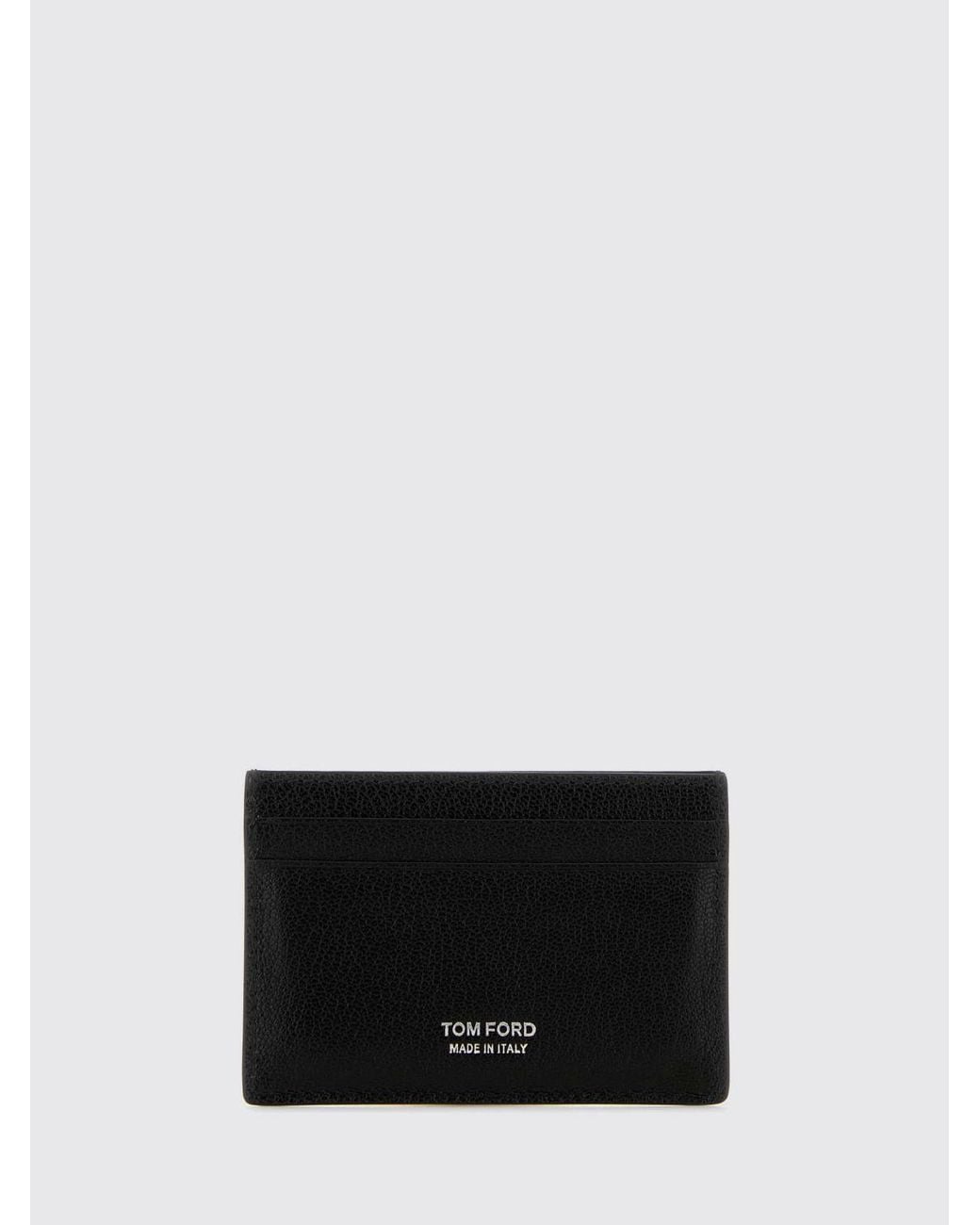 Tom Ford White Leather Credit Card Holder for men