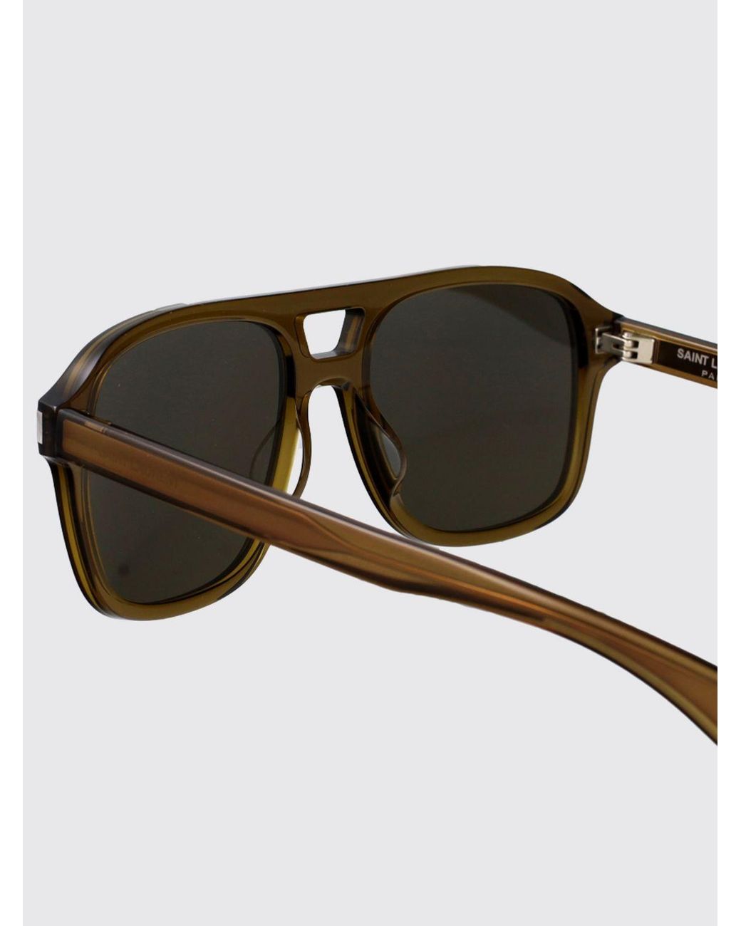 Saint Laurent Brown Sl 881 Acetate Sunglasses for men