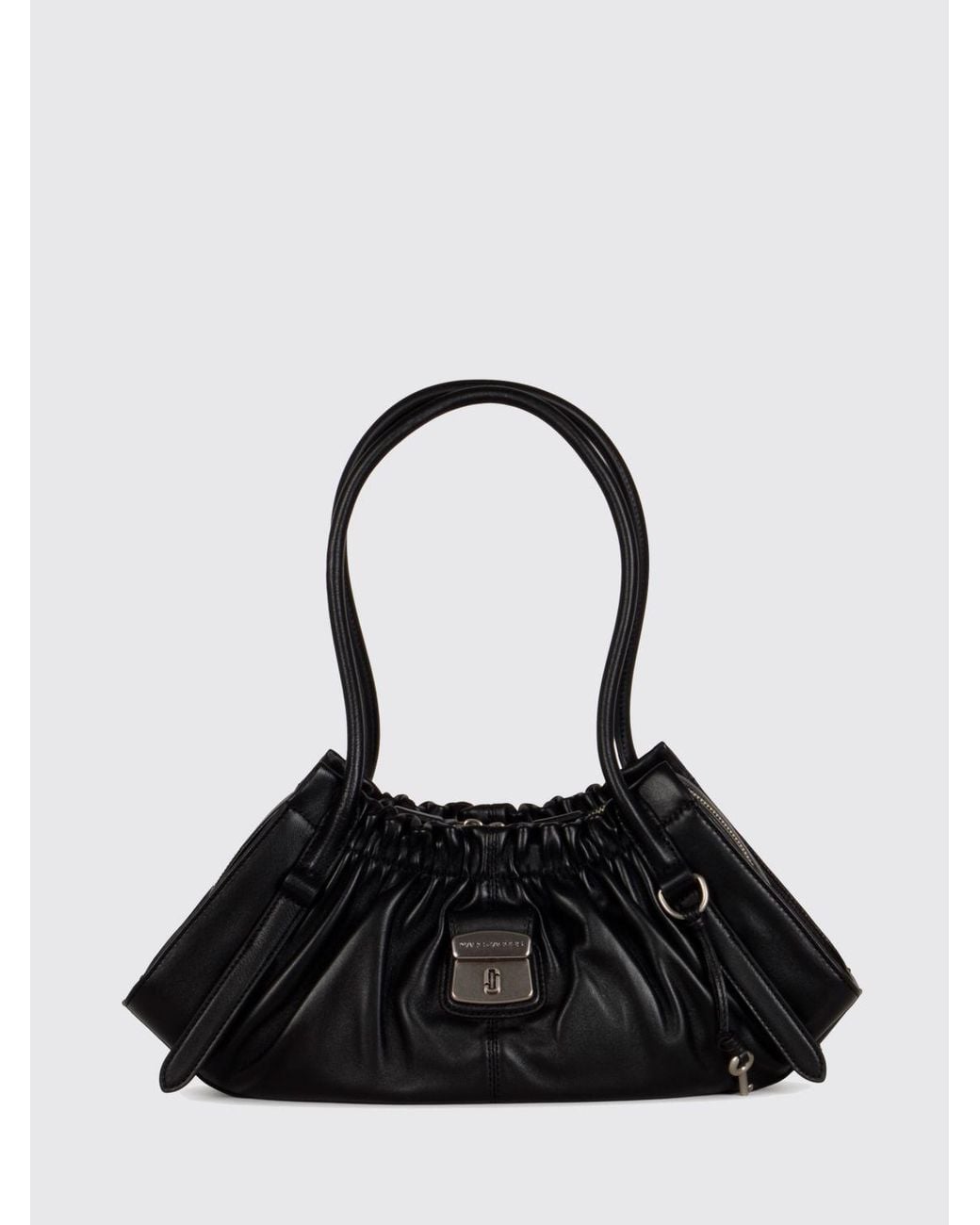 Marc Jacobs Black The Cristina Leather Shoulder Bag With Double Handle And Padlock