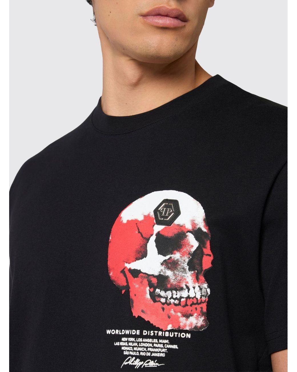 Philipp Plein Blue T-Shirt for men