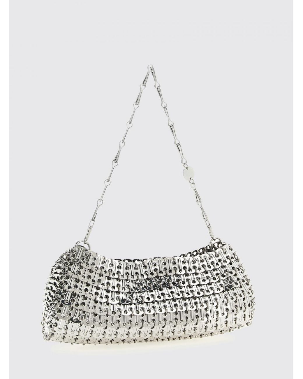 Rabanne White 1969 Brass Mesh Bag