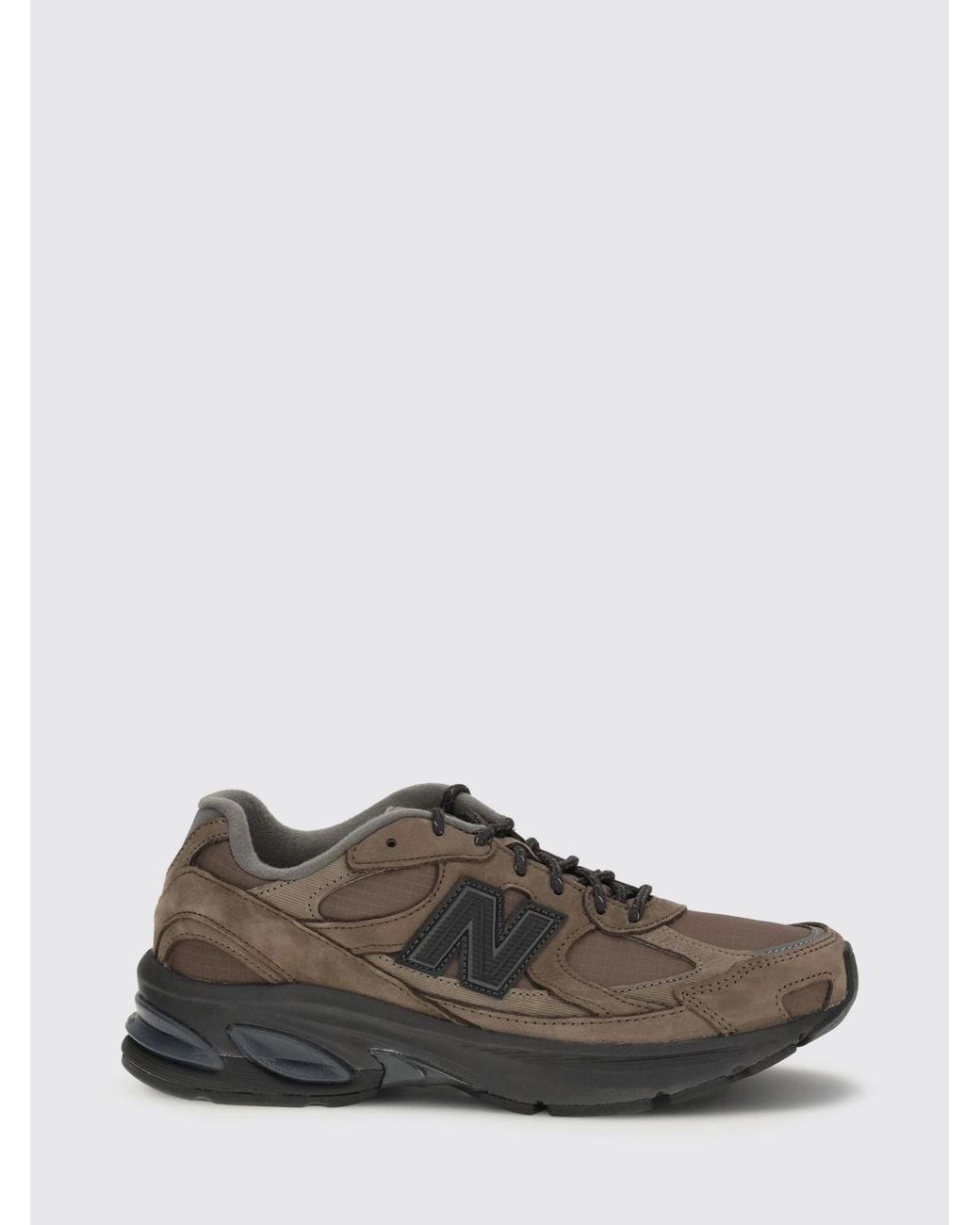 New Balance Brown 2010 Nubuck And Ripstop Nylon Sneakers for men