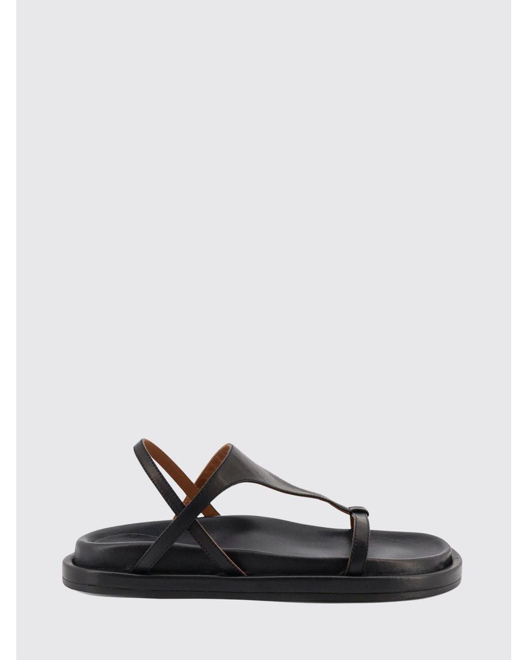 Atp Atelier White Low-Heeled Leather Slingback Sandals