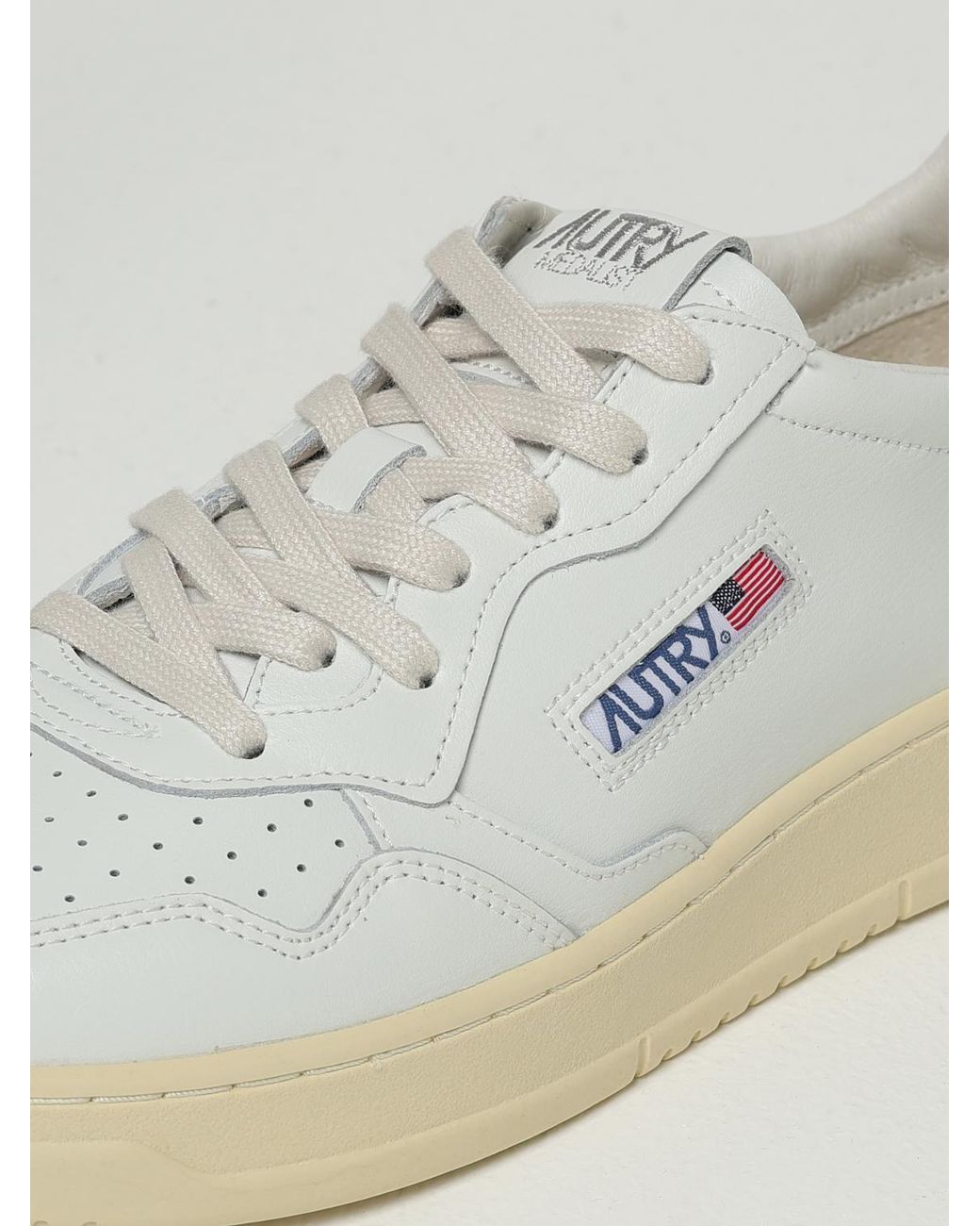 Autry Natural Medalist Leather Sneakers for men