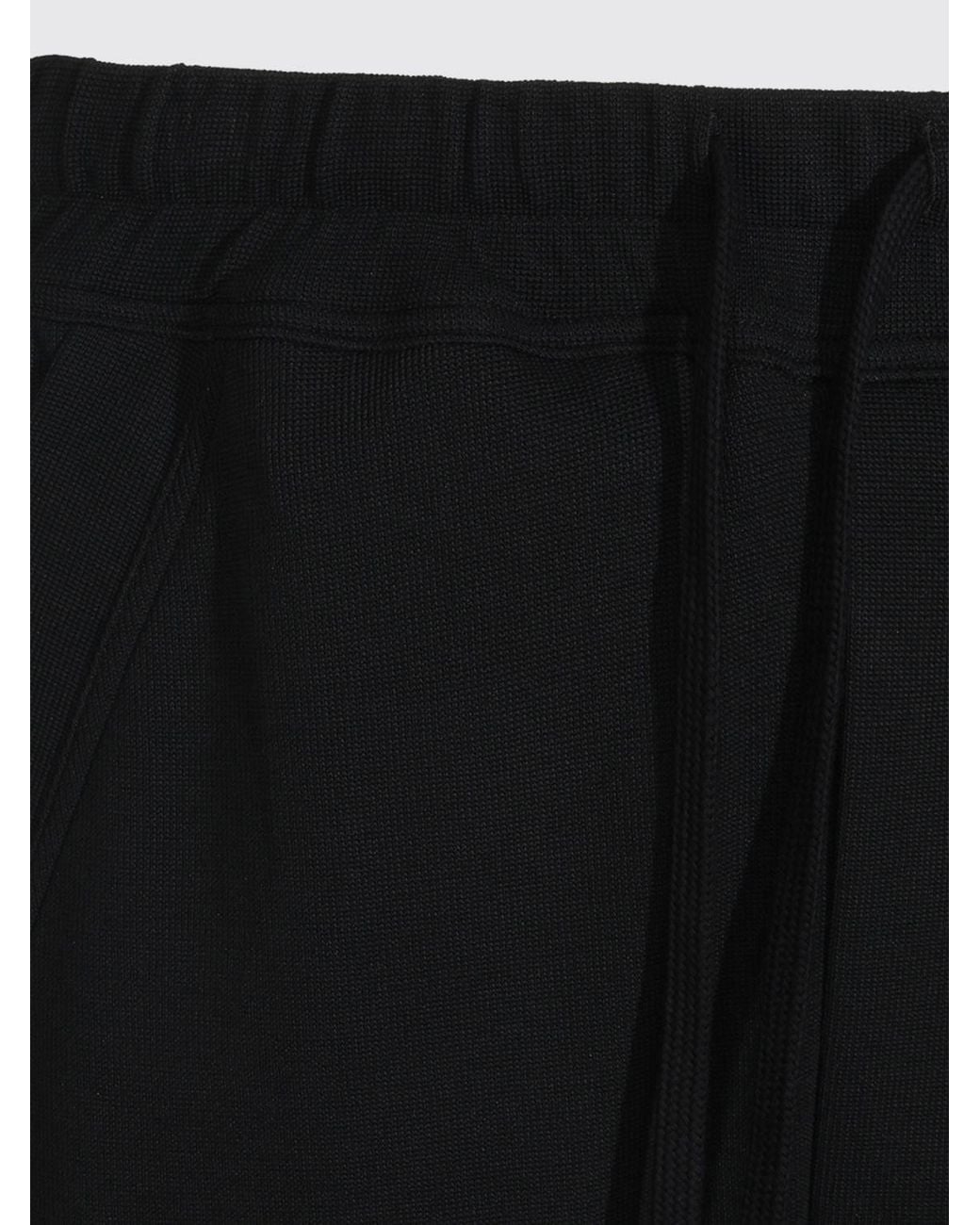 Thom Krom Black Cotton-Blend Joggers With Patch Pockets for men