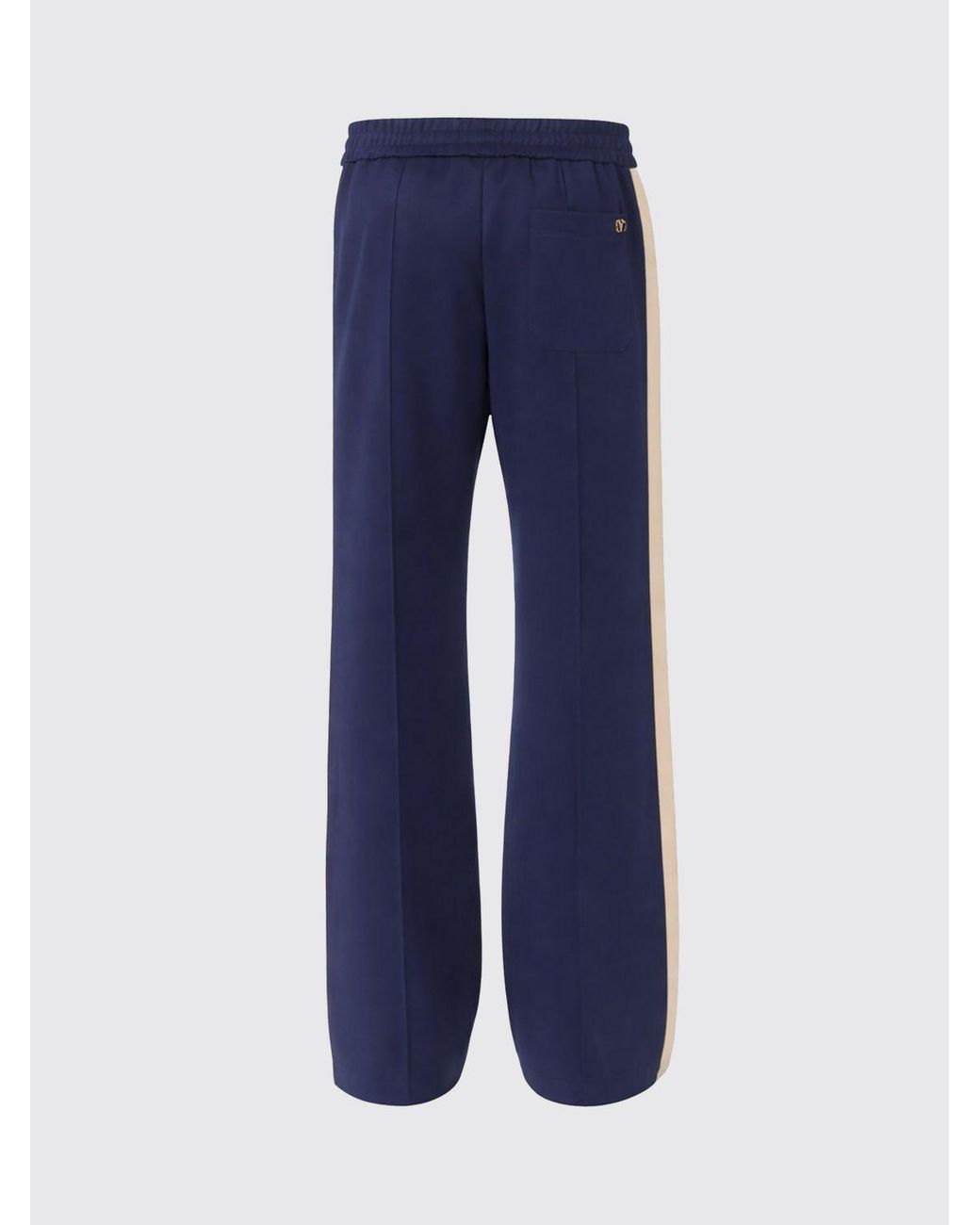 Valentino Blue Cotton Blend Jogging Pants for men