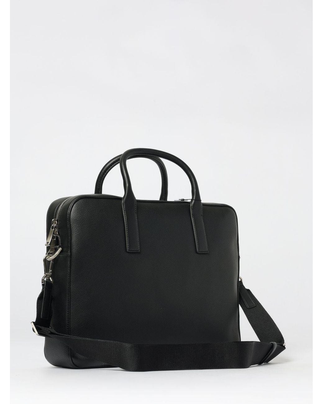 Calvin Klein Black Raised Commuter Laptop Bag for men
