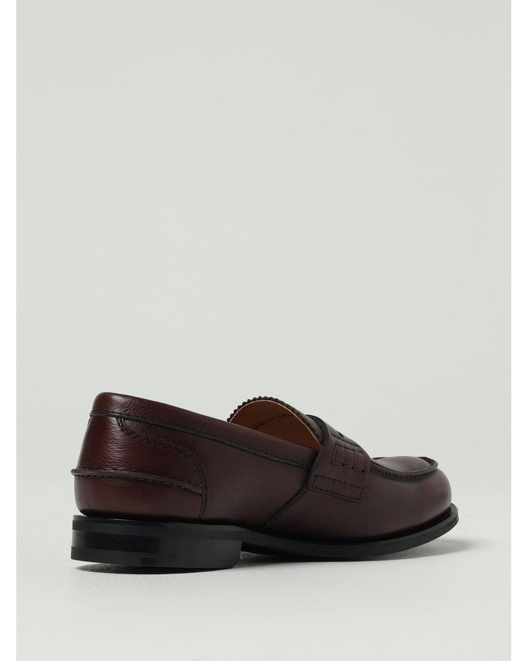 Church's Brown Leather Penny Loafers for men