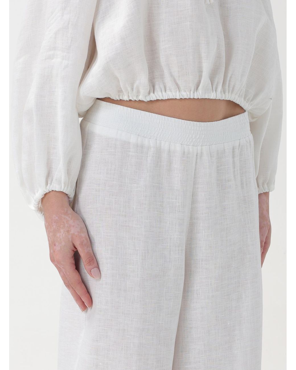 Liviana Conti White Trousers