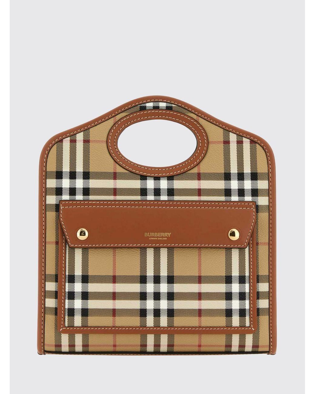 Burberry Brown Small Pocket Handbag