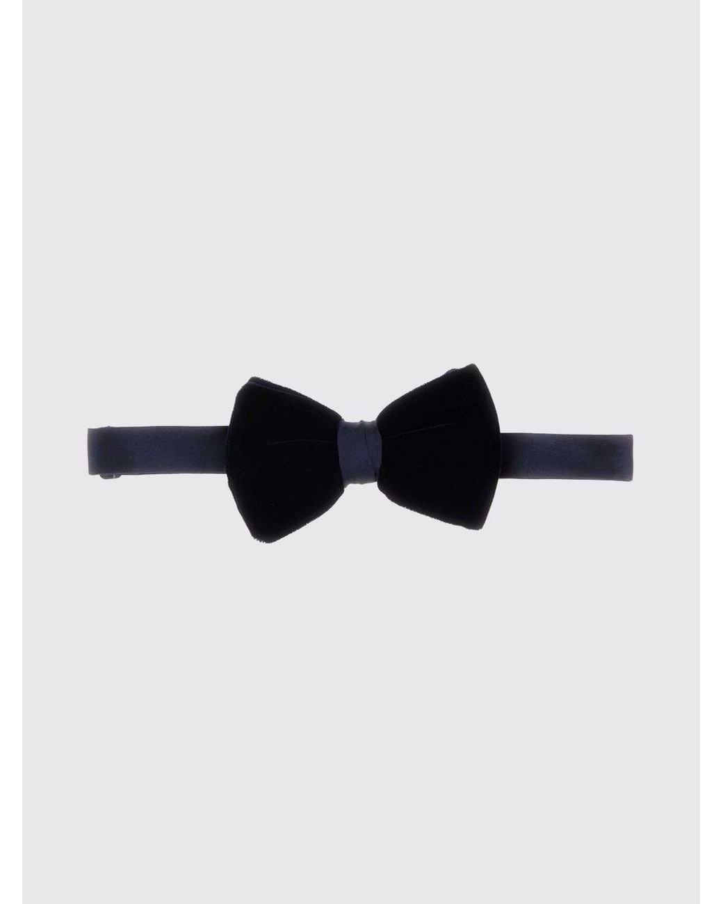 Giorgio Armani Black Elegant Velvet Ceremony Bow Tie for men