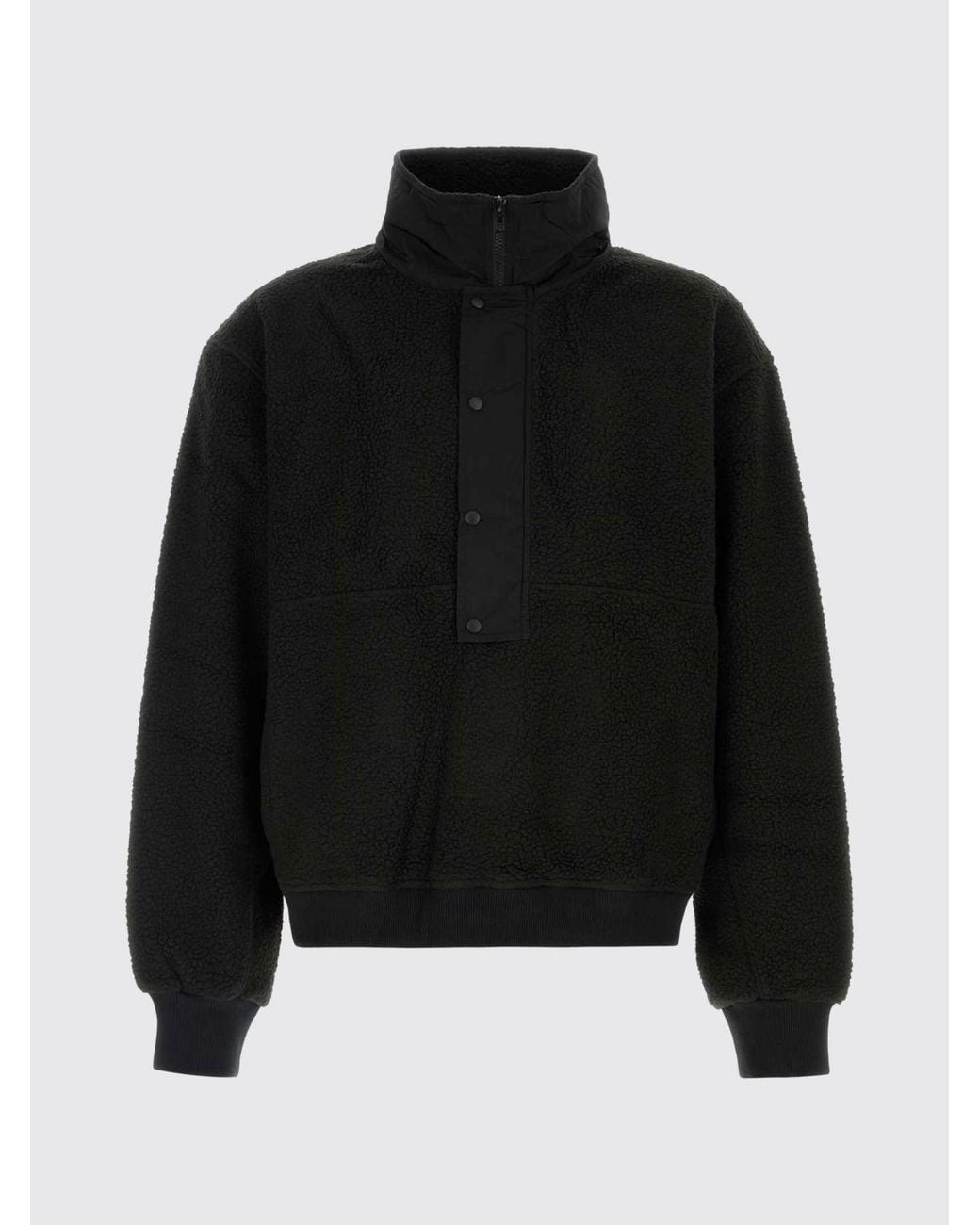Entire studios Blue High-Neck Half-Zip Fleece Jacket With Elasticated Cuffs for men