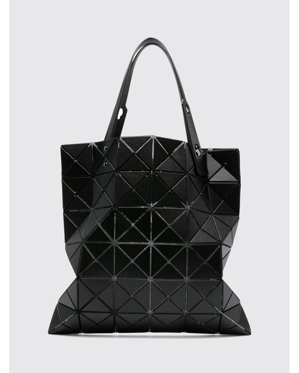Issey Miyake Black Lucent Geometric-Panel Tote Bag