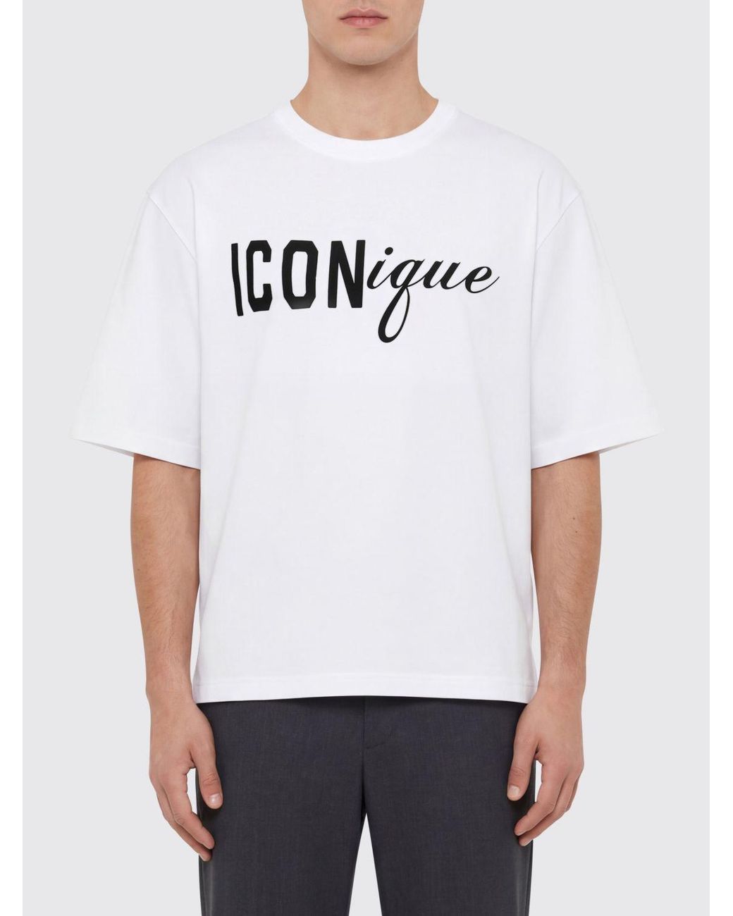DSquared² White Icon Cotton T-Shirt for men
