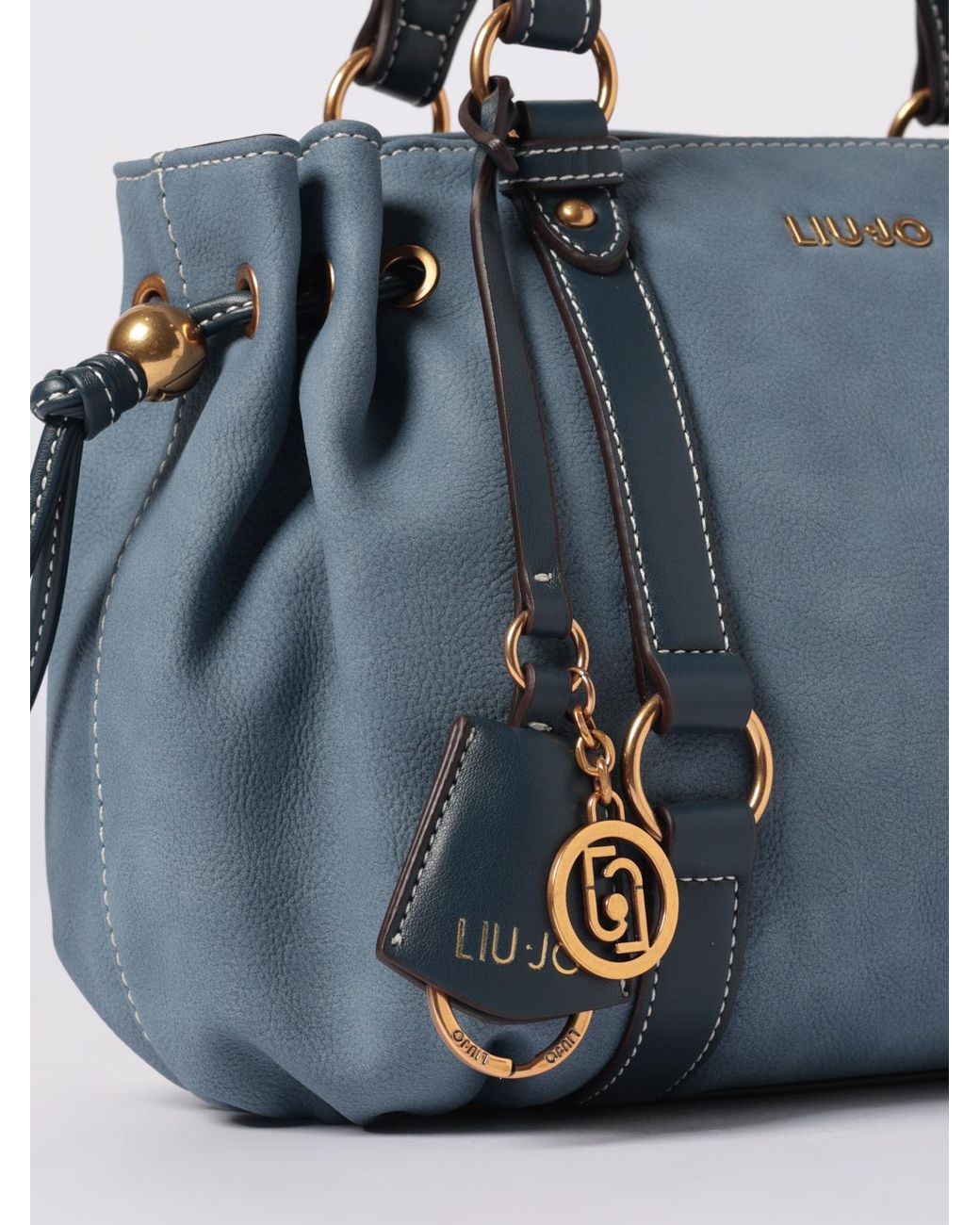 Liu Jo Blue Faux Nubuck Bag