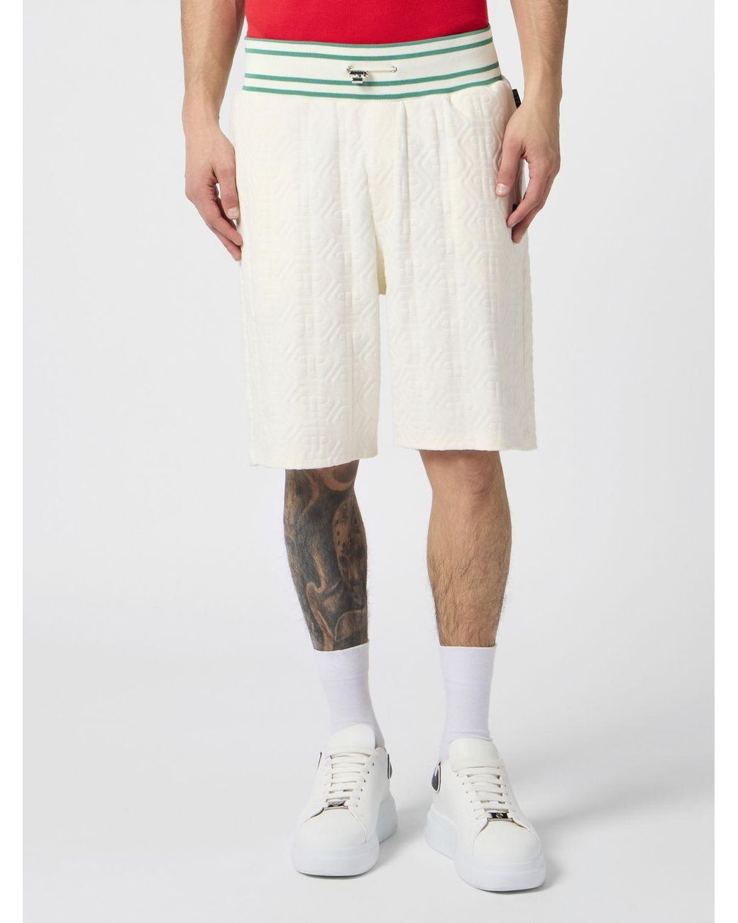 Philipp Plein White Shorts for men