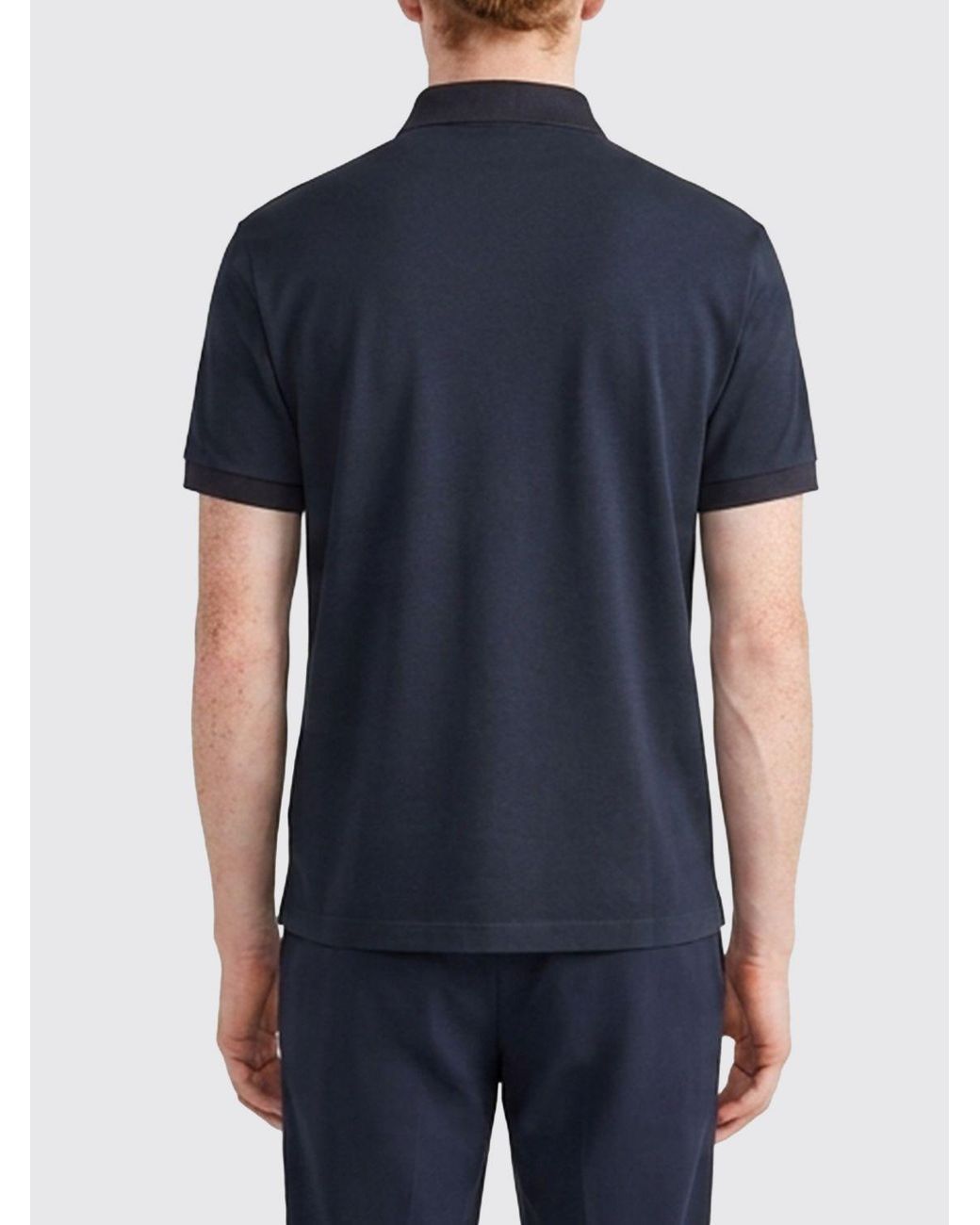 Giorgio Armani Blue Polo Shirt for men
