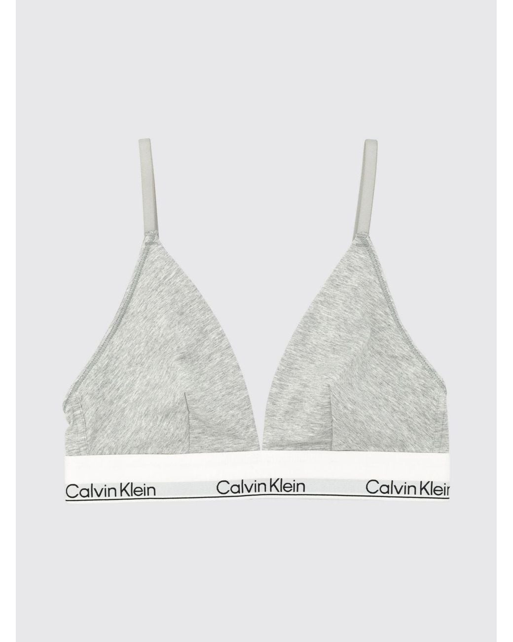 Calvin Klein White Triangle Bra