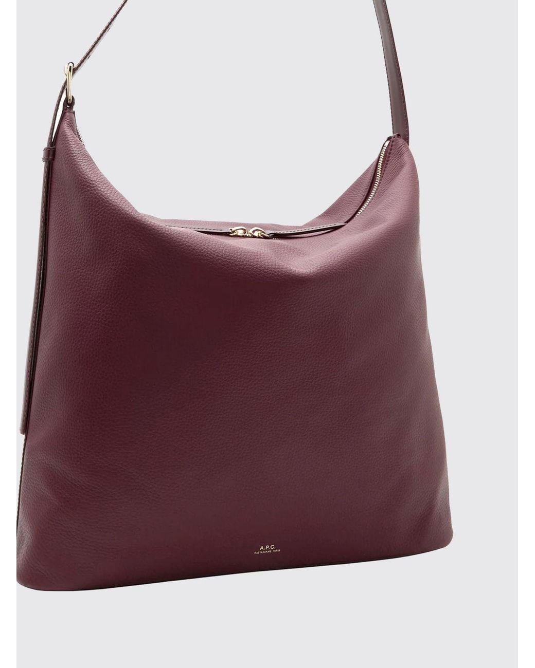 A.P.C. Purple Shoulder Bag