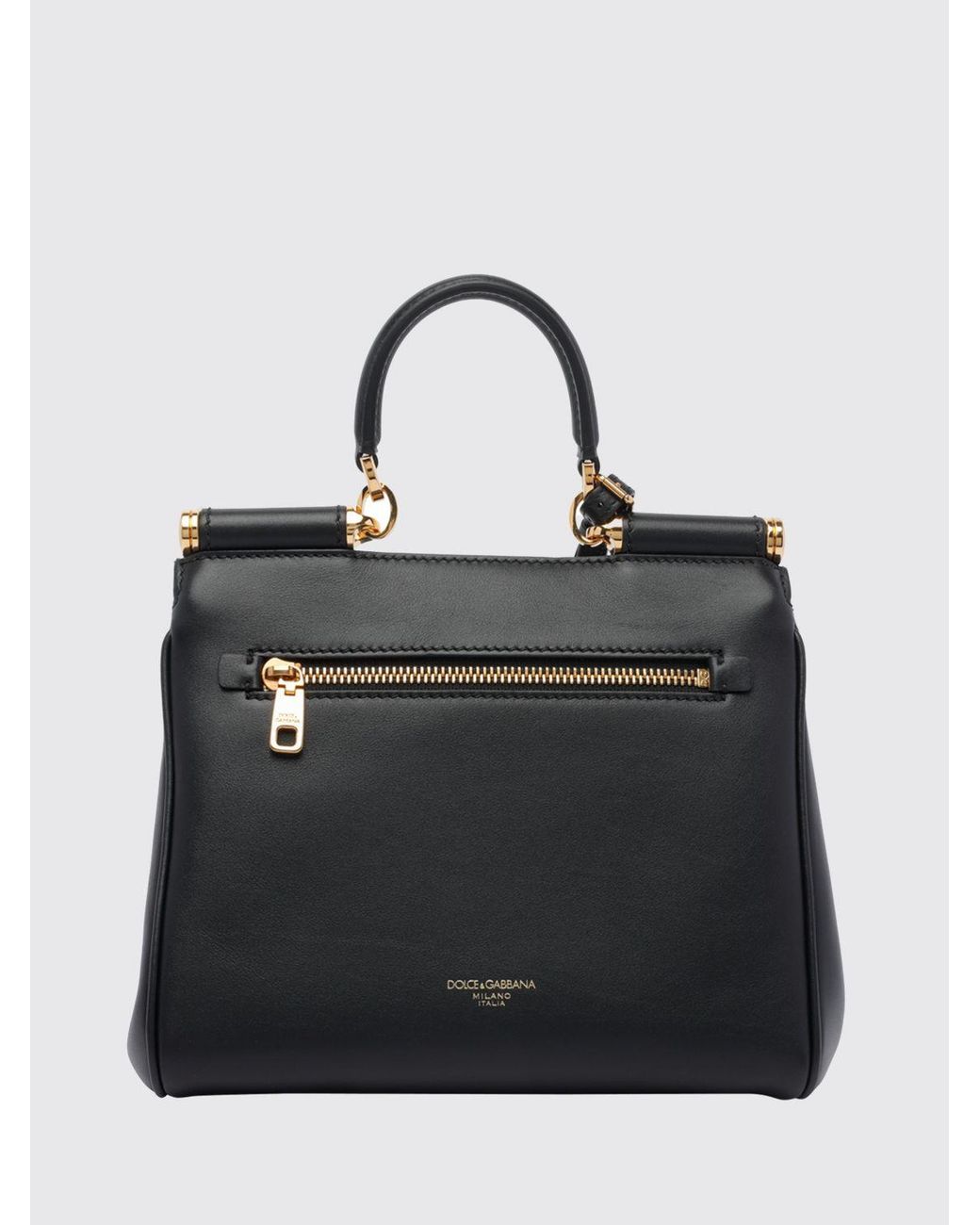 Dolce & Gabbana Black Dolce &Amp Gabbana My Sicily Plongé Leather Bag