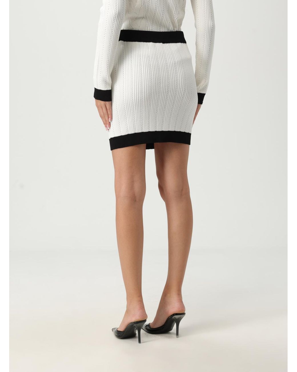 Balmain White Skirt