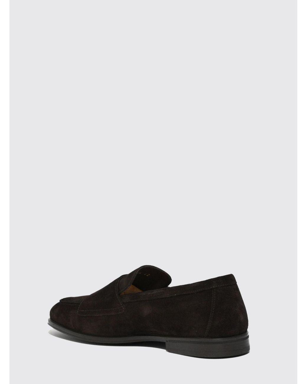 Doucal's White Suede Monk Strap Shoes for men