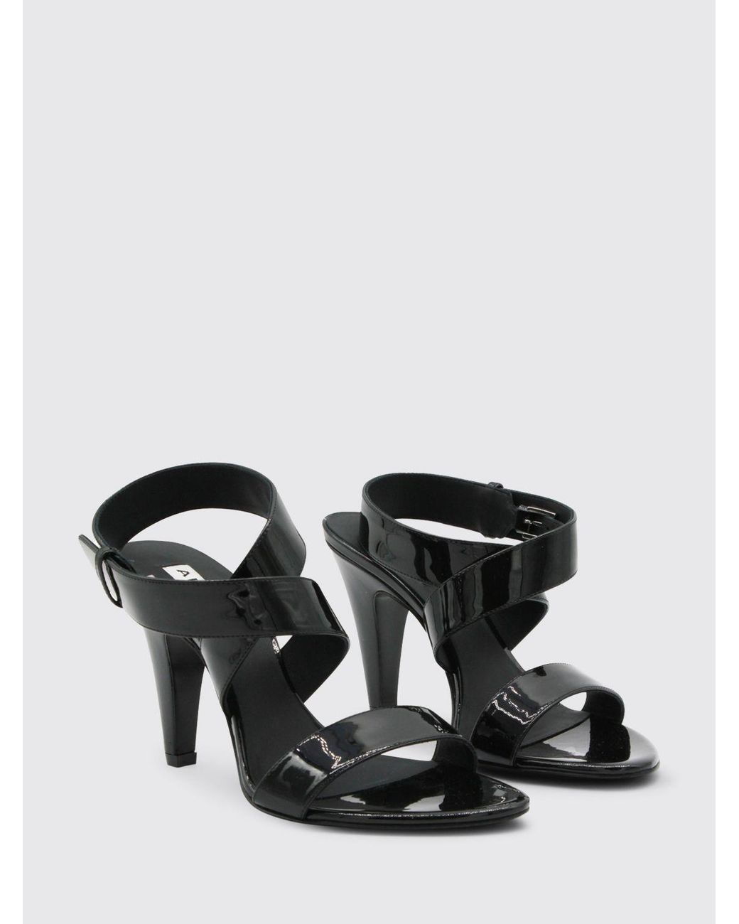 Alaïa Black Patent Leather Sandal