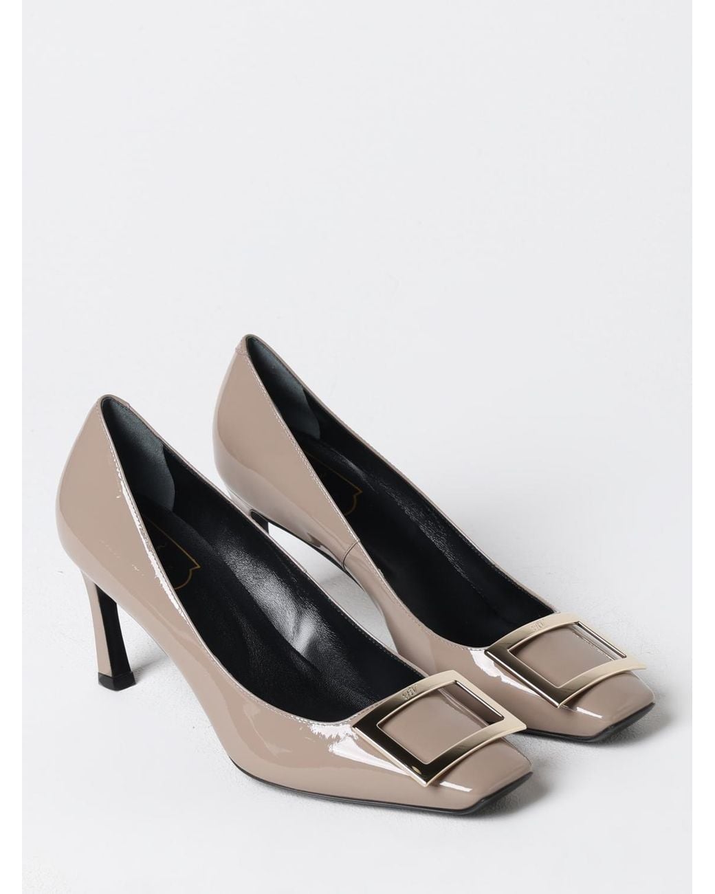 Roger Vivier White Belle Vivier Trompette Pumps