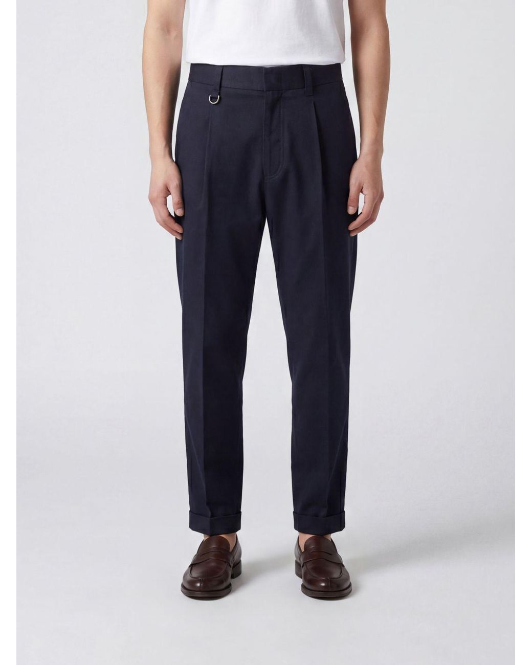 Paolo Pecora Blue Trousers for men