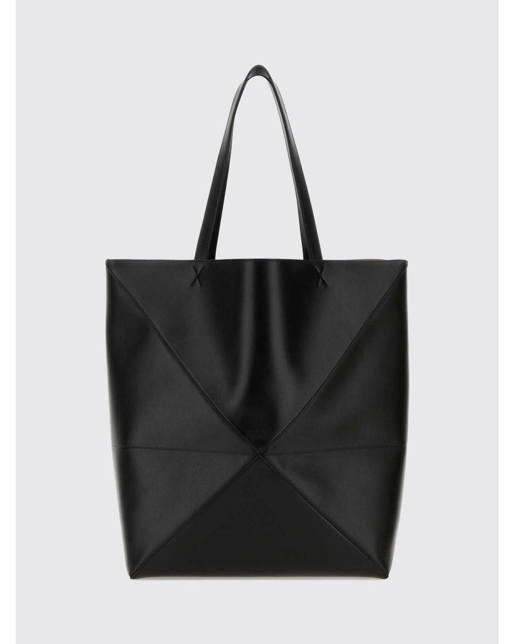 Loewe Black Large Puzzle Fold Tote Bag for men