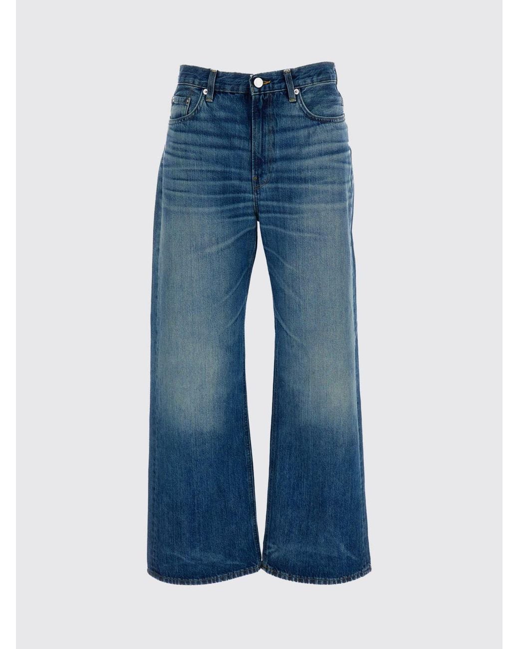 Vaqueros Winny Wide Leg De Talle Alto En Denim De Algodón Orgánico Haikure de color Blue