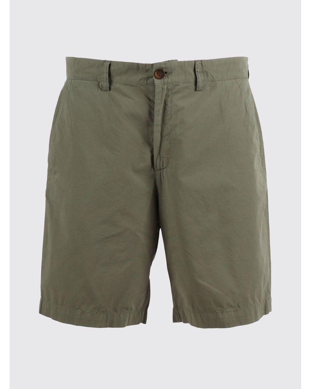 Sebago Green Cotton Chino Shorts for men