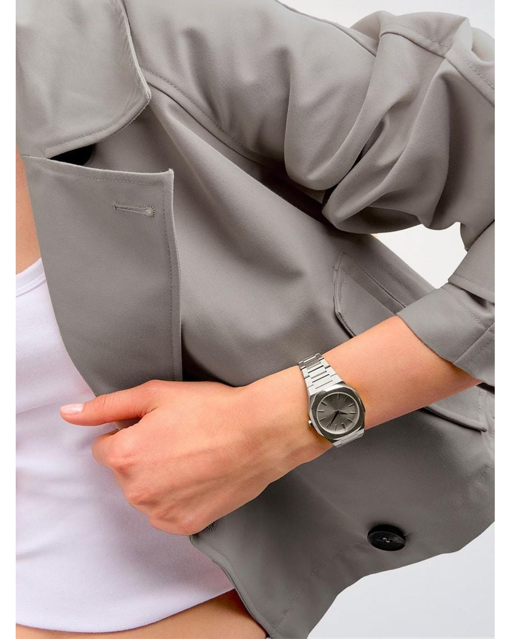D1 Milano Metallic Ultra Thin Zephyr 30 Mm Watch