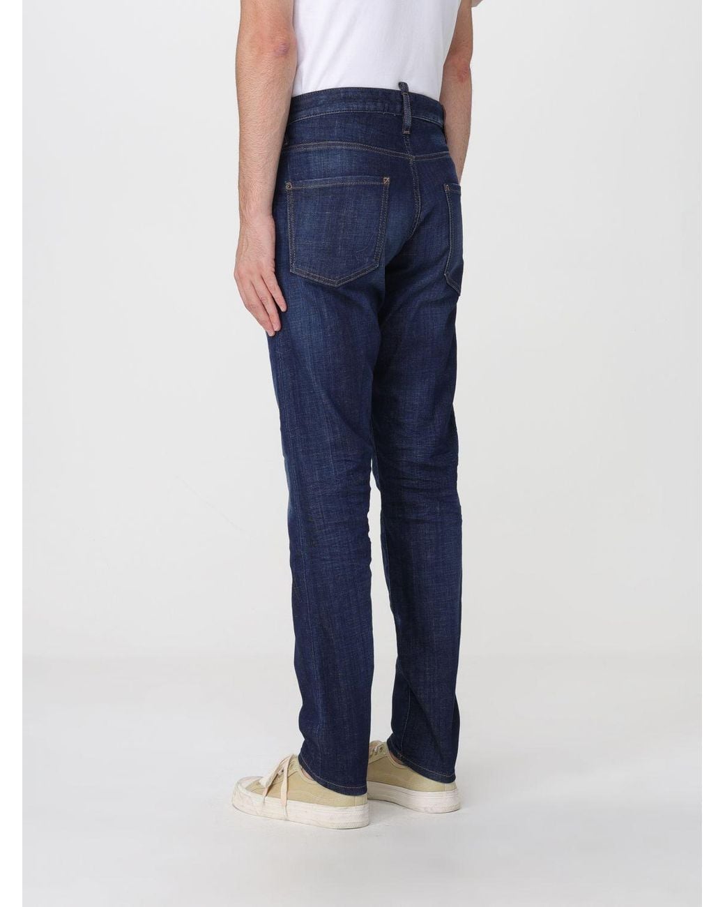 DSquared² Blue Teddy Straight-Fit Mid-Rise Jeans for men
