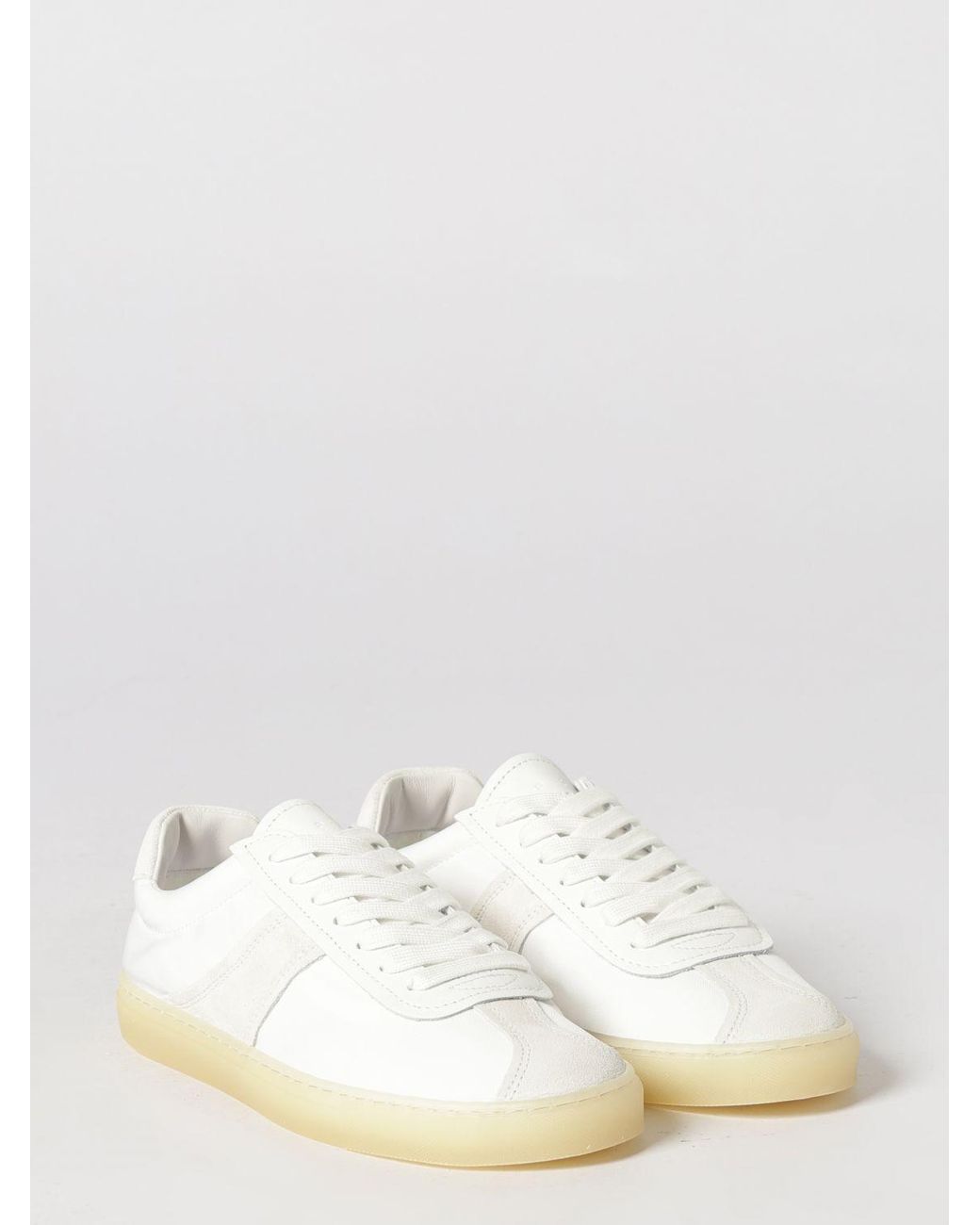 COPENHAGEN White Paia Leather And Fabric Sneakers