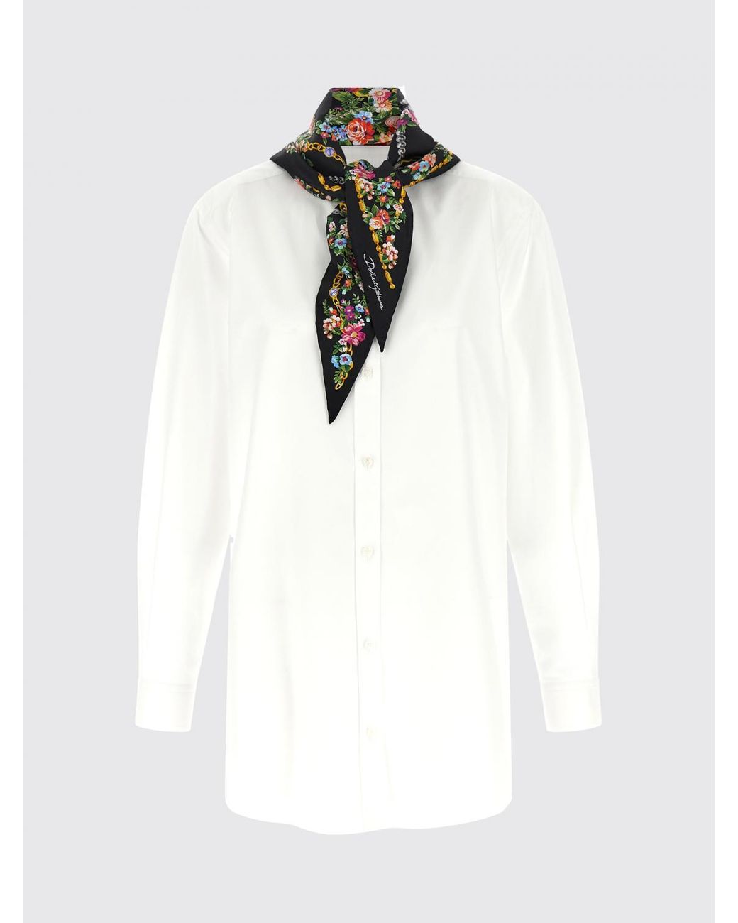 Dolce & Gabbana White Dolce &Amp Gabbana Cotton And Silk Shirt