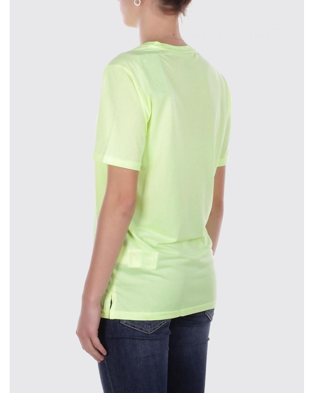 New Balance Green Recycled Polyester T-Shirt With Logo for men