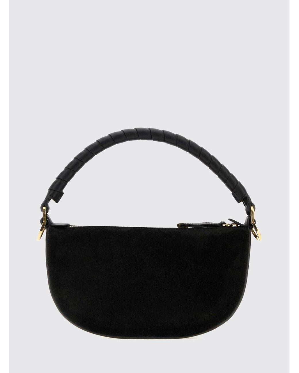 Chloé Black ChloÉ Marcie Suede Handbag With Braided Handle