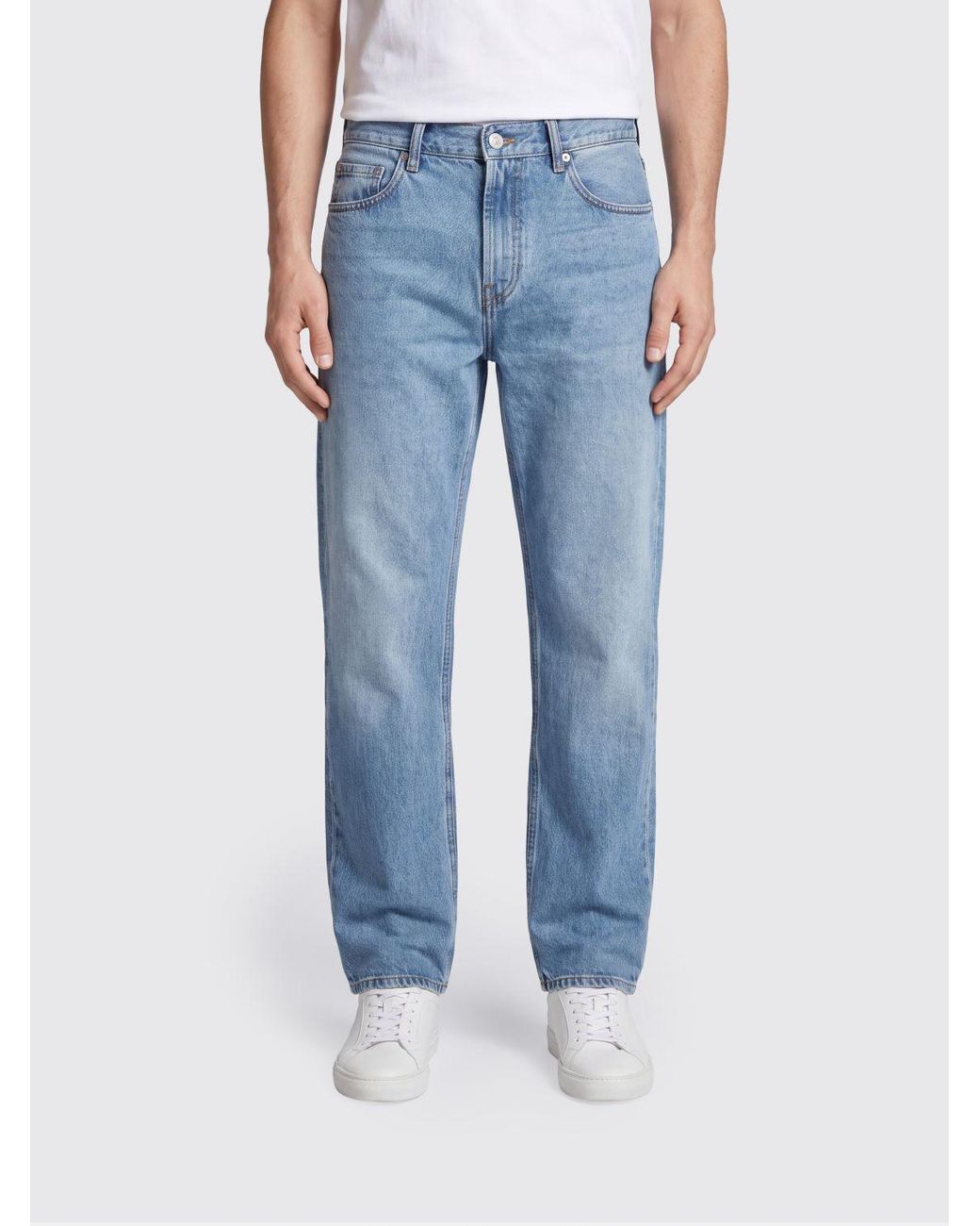 Jacquemus Blue Le De-Nîmes Mid-Rise Straight-Leg Jeans for men