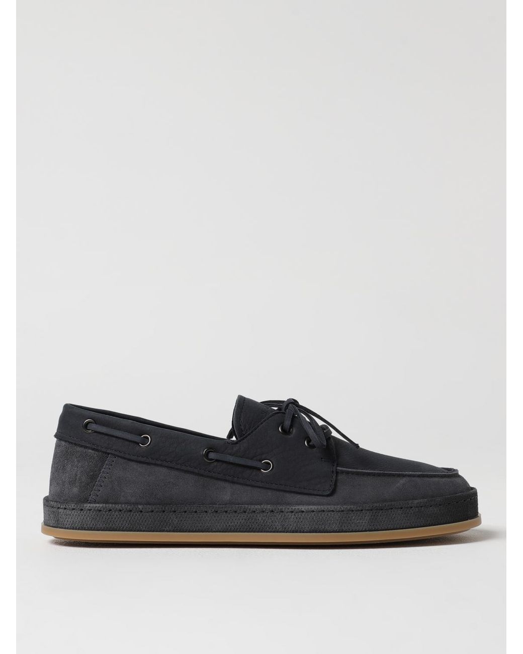 Hogan Black Interactive Boat Shoe Casual for men