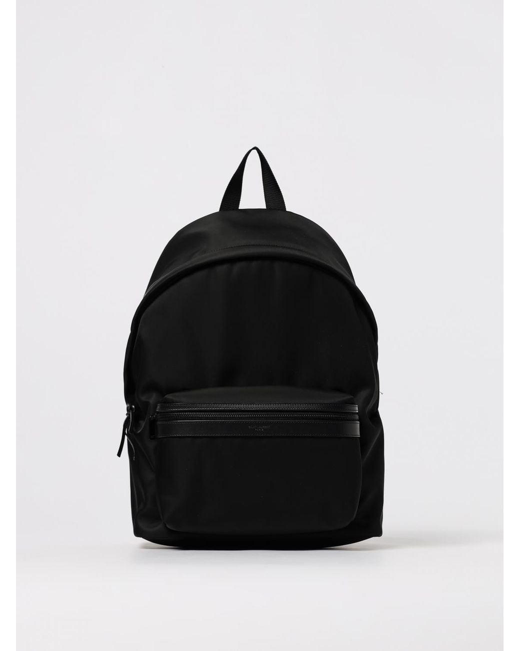 Saint Laurent Black Nylon And Leather Backpack for men