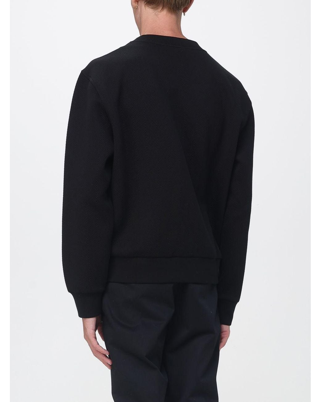 Givenchy Blue Crewneck Cotton-Blend Sweatshirt With Dropped Shoulders for men